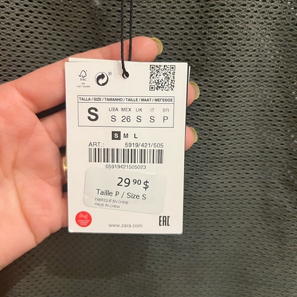 ZARA PERFORATED BODY SUIT - Picture 4 of 7